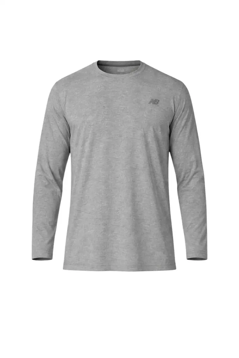 Men's Lightweight Long Sleeve Top In Athletic Grey 1