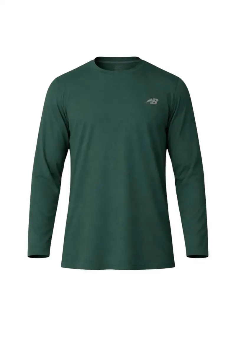 Men's Lightweight Long Sleeve Top In New Spruce 1