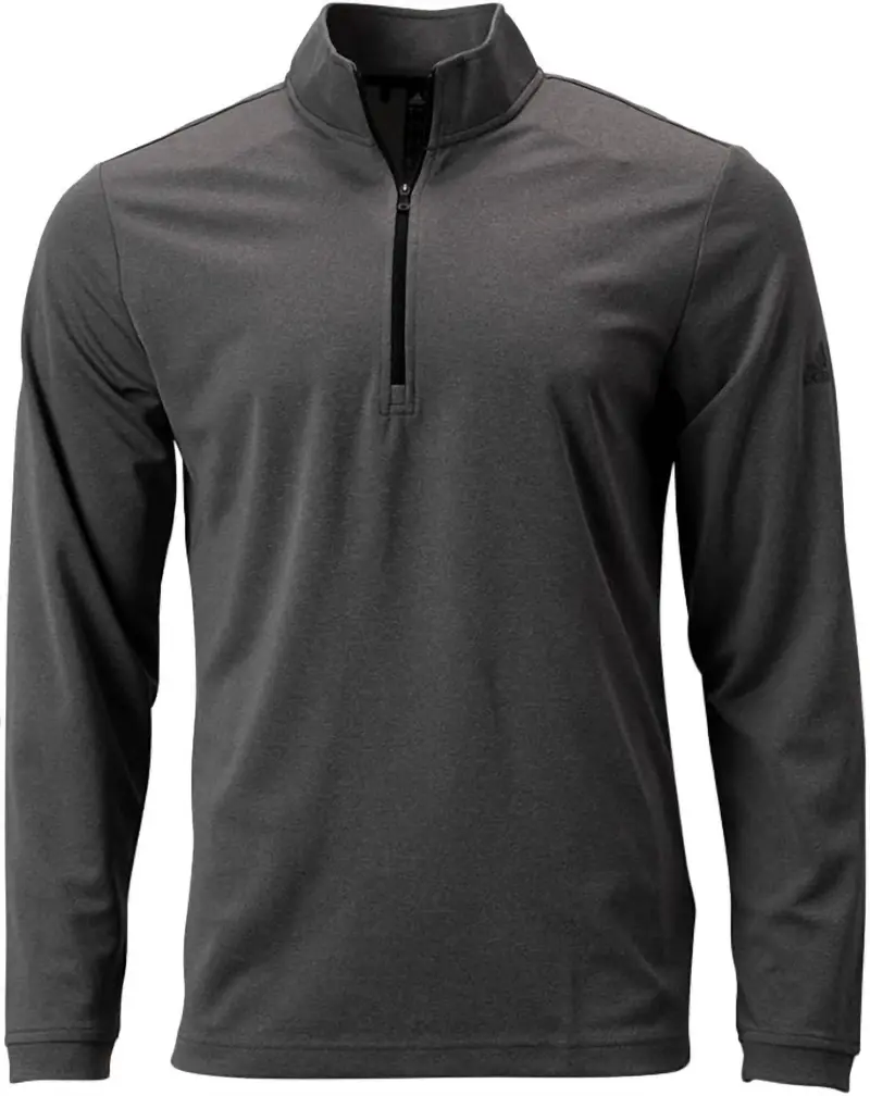 Men's Lightweight Quarter Zip Top In Black 1