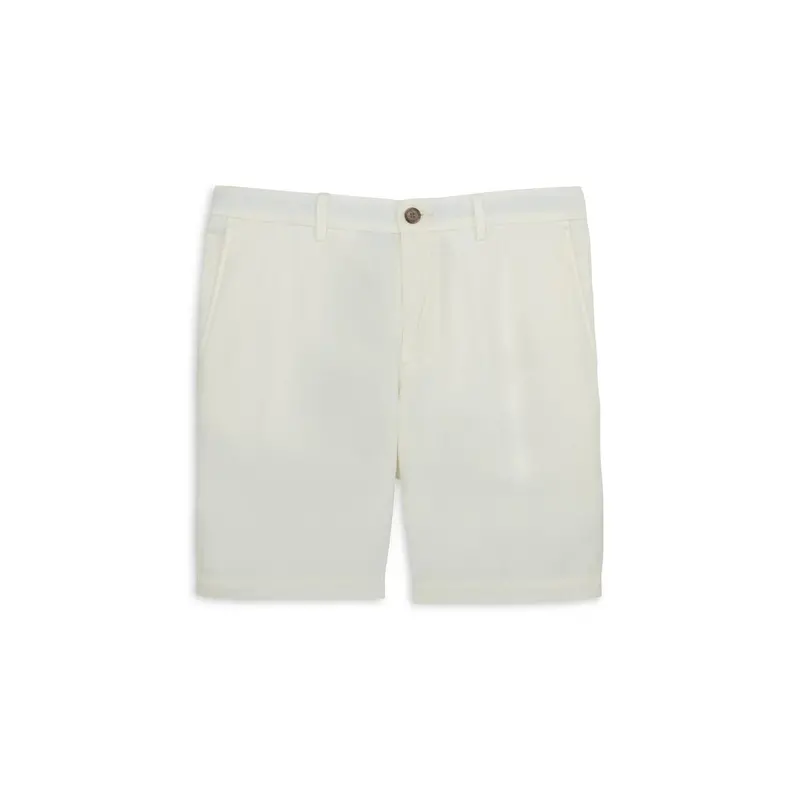 Men's Linen Blend Shorts In Cream 1
