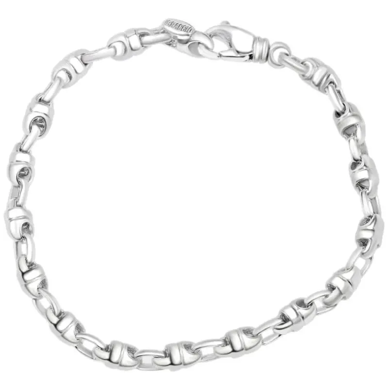 Men's Link 14K Gold (16Gram) Or Platinum (26Gram) 5Mm Bracelet 8.5" 1
