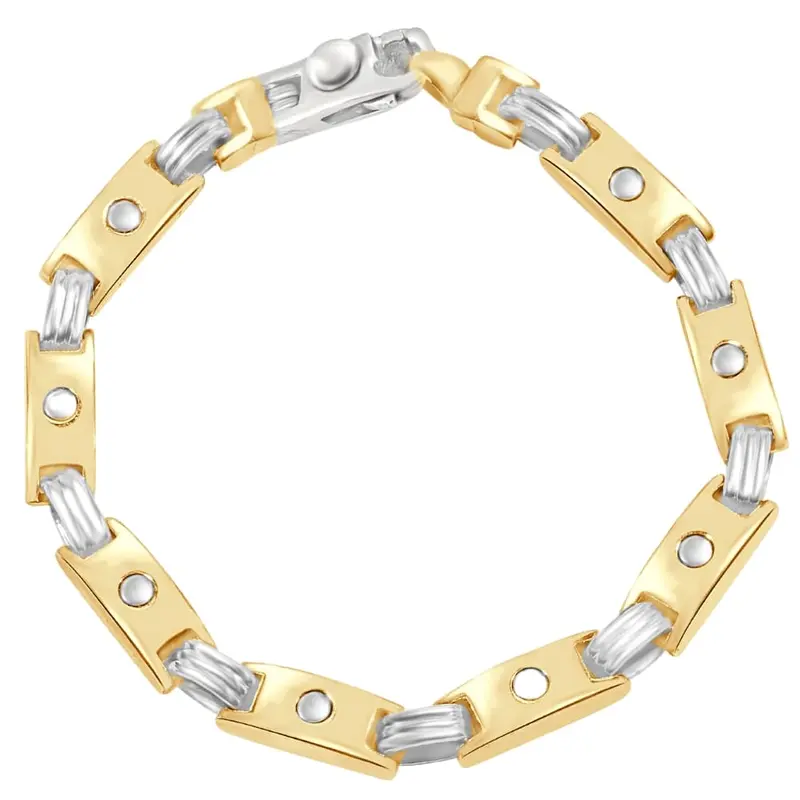 Men's Link 14K Gold (48Gram) Or Platinum (78Gram) 7Mm Bracelet 8" 1