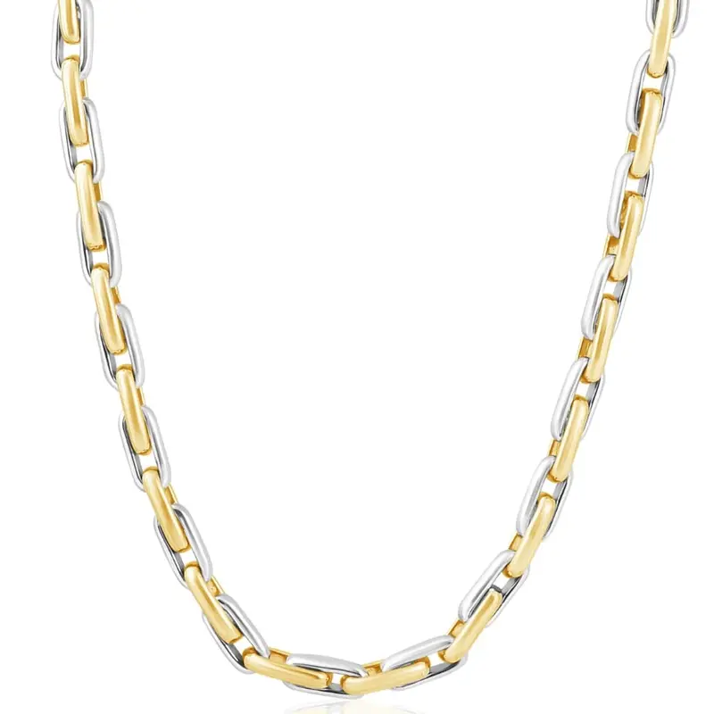 Men's Long Round 14K Gold (100Gram) Or Platinum (188Gram) 6.5Mm Link Chain Necklace 22" 1
