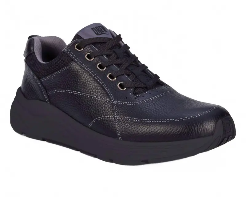 Men's Maker Shoe In Black Pebbled Leather 1