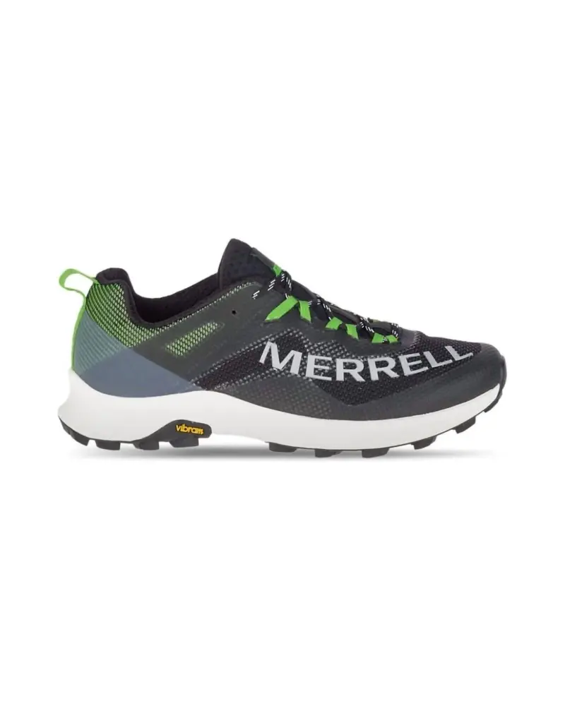 Men's Mtl Long Sky 12.0 Trail Running Shoes In Black/Lime 1