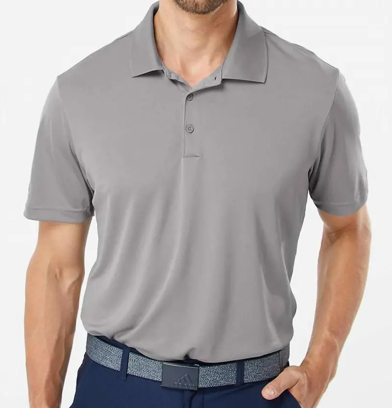 Men's Performance Sport Polo In Grey 1