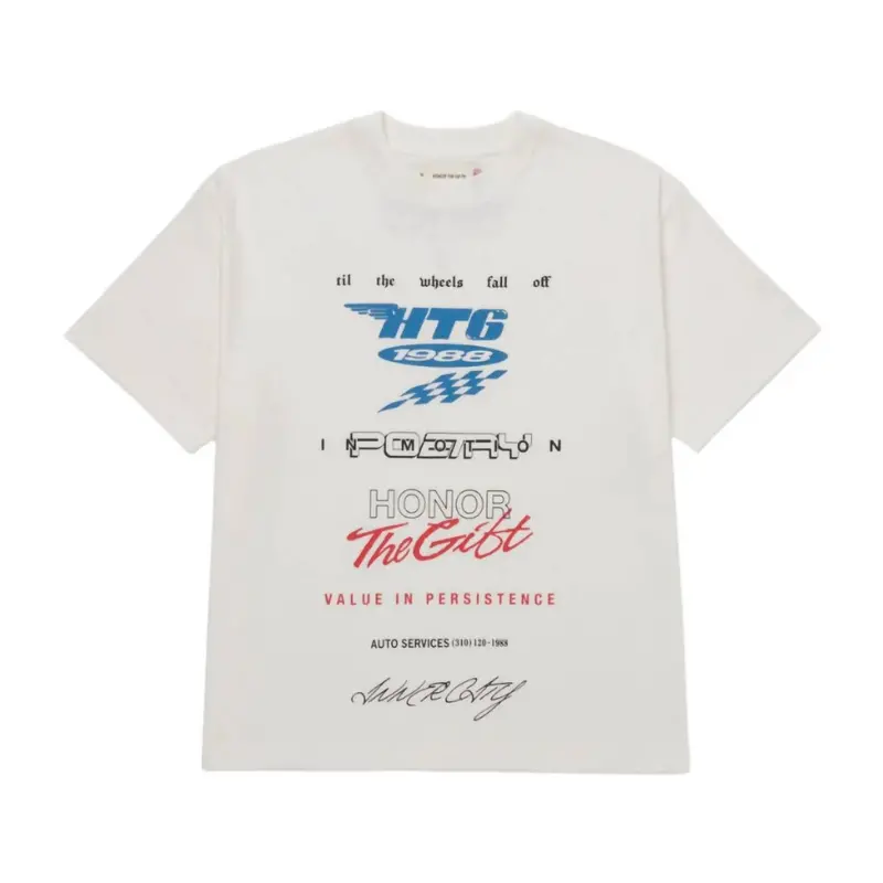 Men's Persistance Race Tee In White 1
