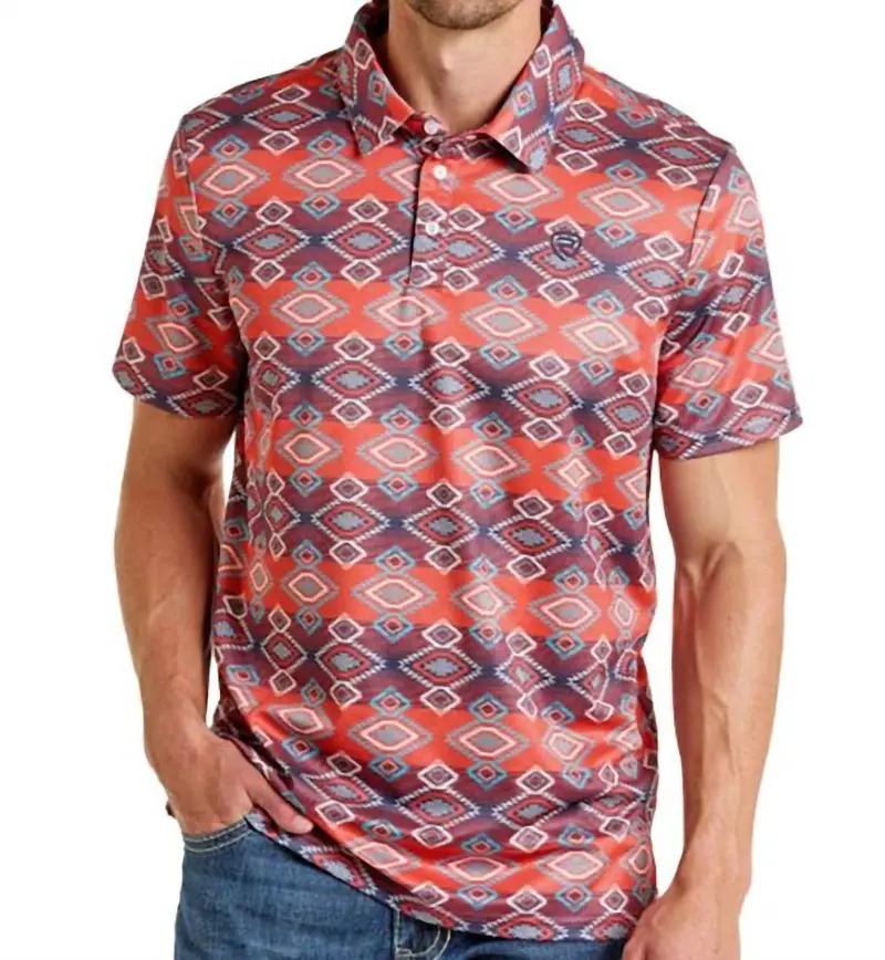 Men's Polo Shirt In Red 1