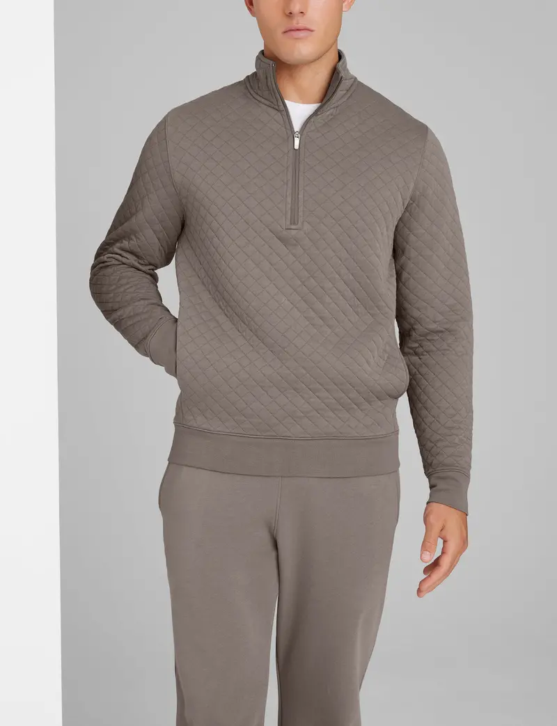 Men's Quilted Quarter Zip 1