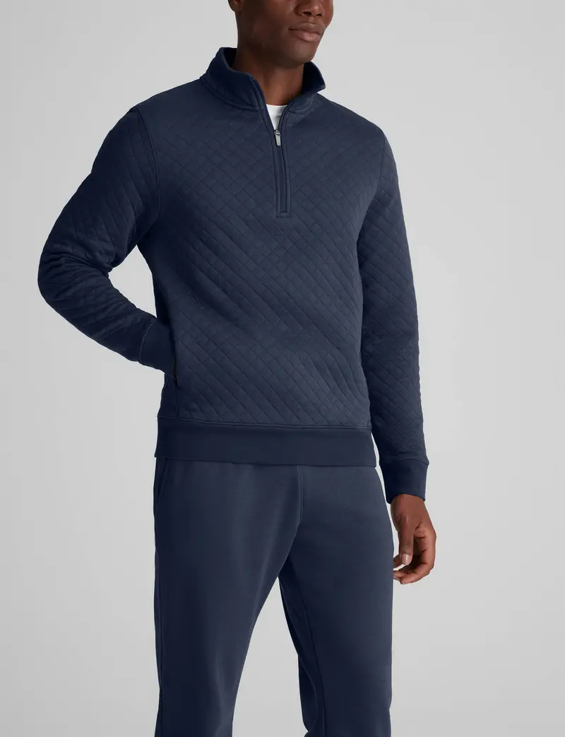 Men's Quilted Quarter Zip 1
