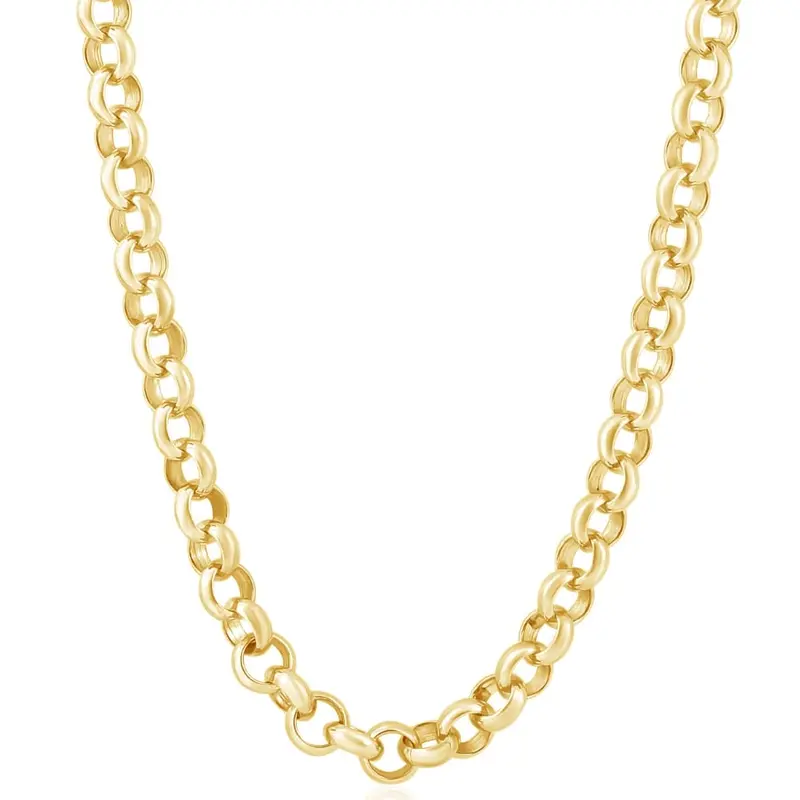 Men's Rolo 14K Gold (59Gram) Or Platinum (110Gram) 8.5Mm Link Chain Necklace 18" 1