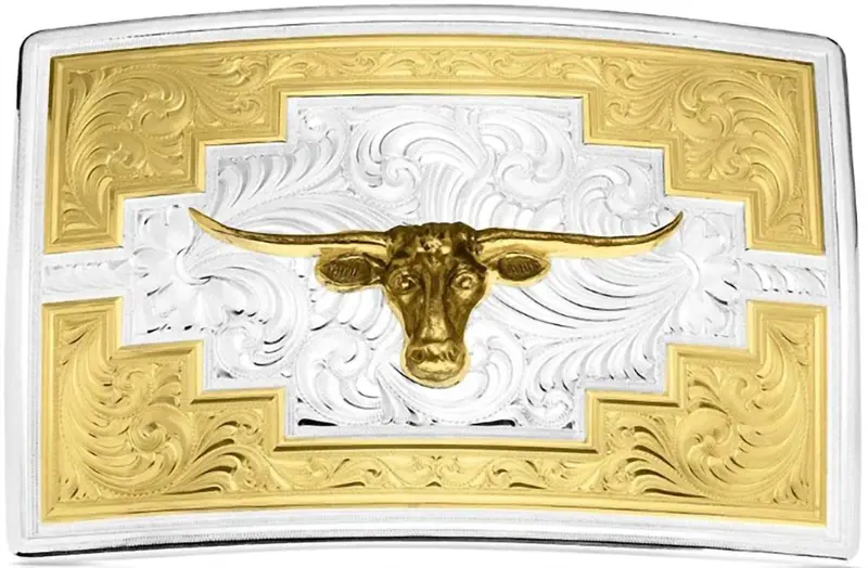 Men's Santa Fe Sunrise Buckle In Silver/Gold 1