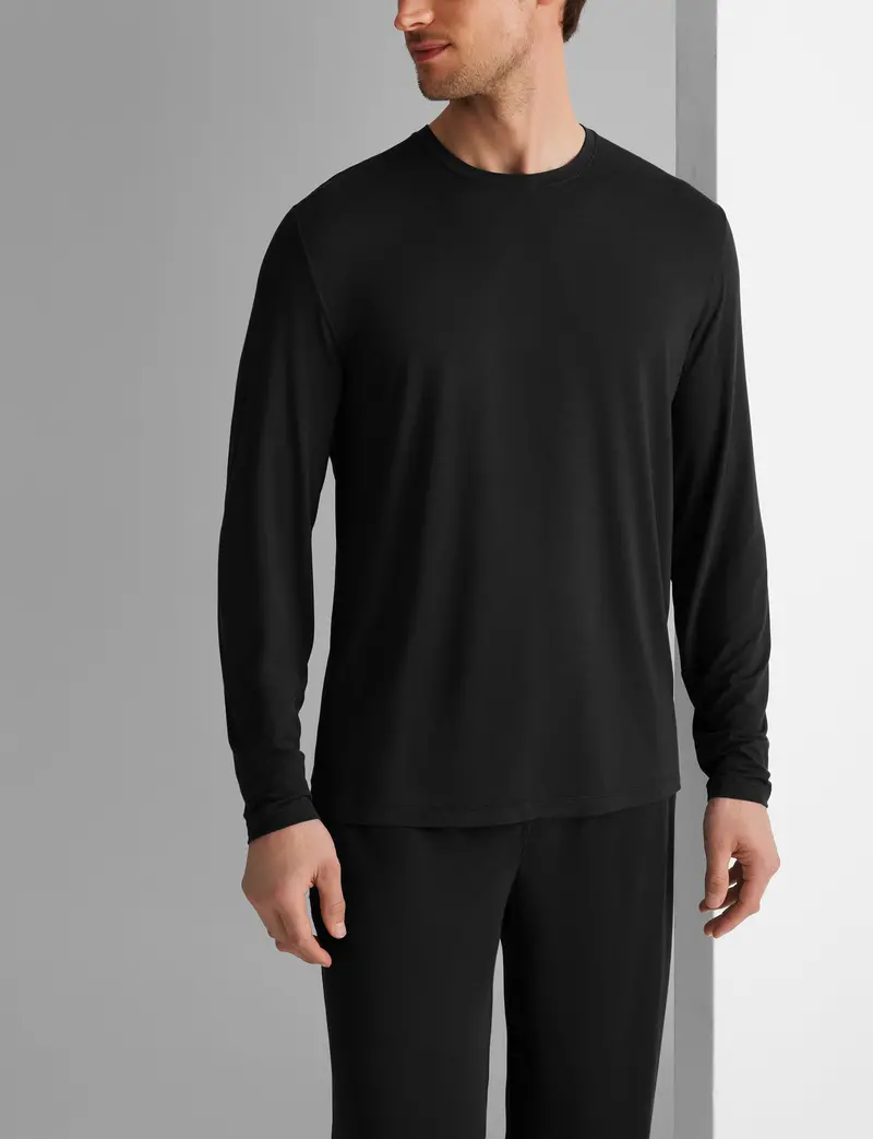 Men's Second Skin Long Sleeve Sleep T-Shirt 1