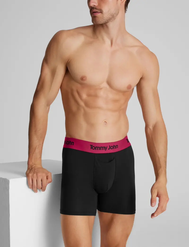 Men's Second Skin Mid-Length Boxer Brief 6" 1