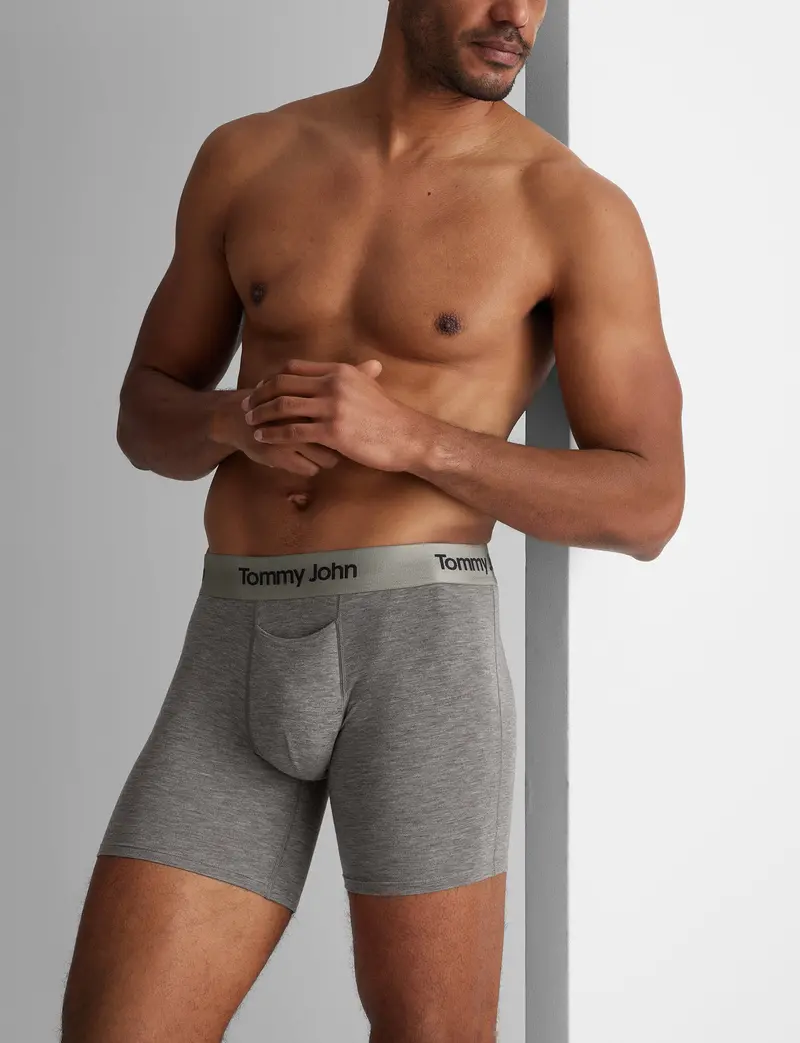 Men's Second Skin Mid-Length Boxer Brief 6" 1