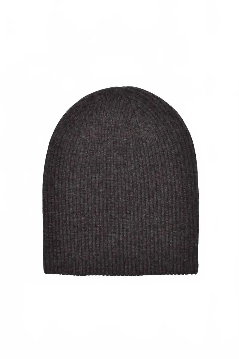 Men's Signature Yak Beanie In Charcoal 1