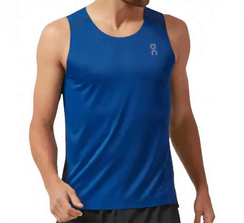 Men's Sleeveless Tank-T In Indigo/Black 1