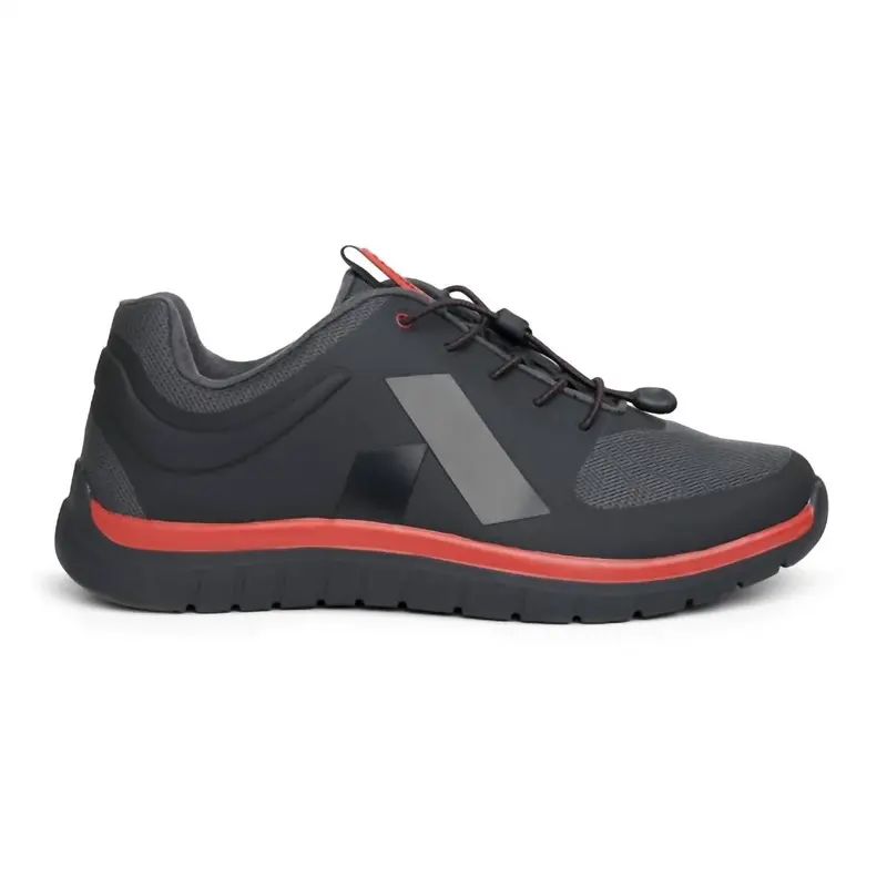 Men's Sport Runner Shoe In Black/Red 1