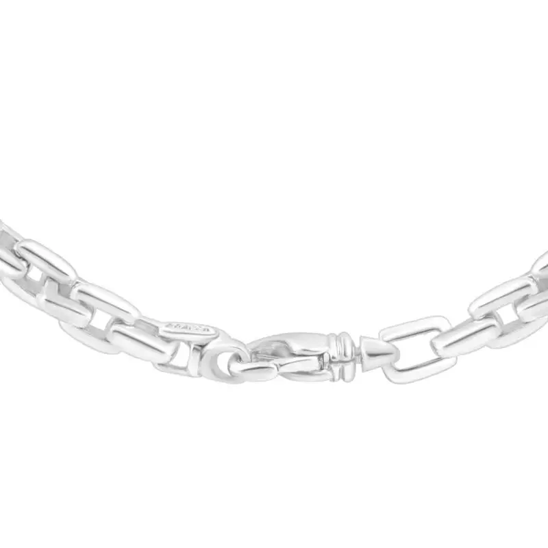 Men's Square Link 14K Gold (70Gram) Or Platinum (131Gram) 6.5Mm Link Chain Necklace 20" 1