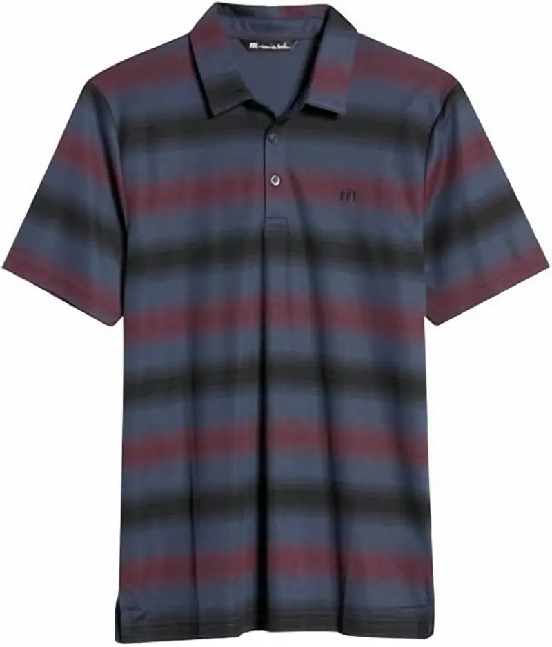 Men's Staycation Polo In Mauve Wine 1