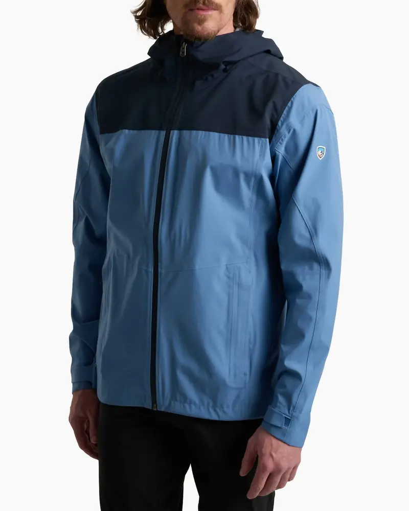 Men's Stretch Voyager Waterproof Jacket In Raven 1