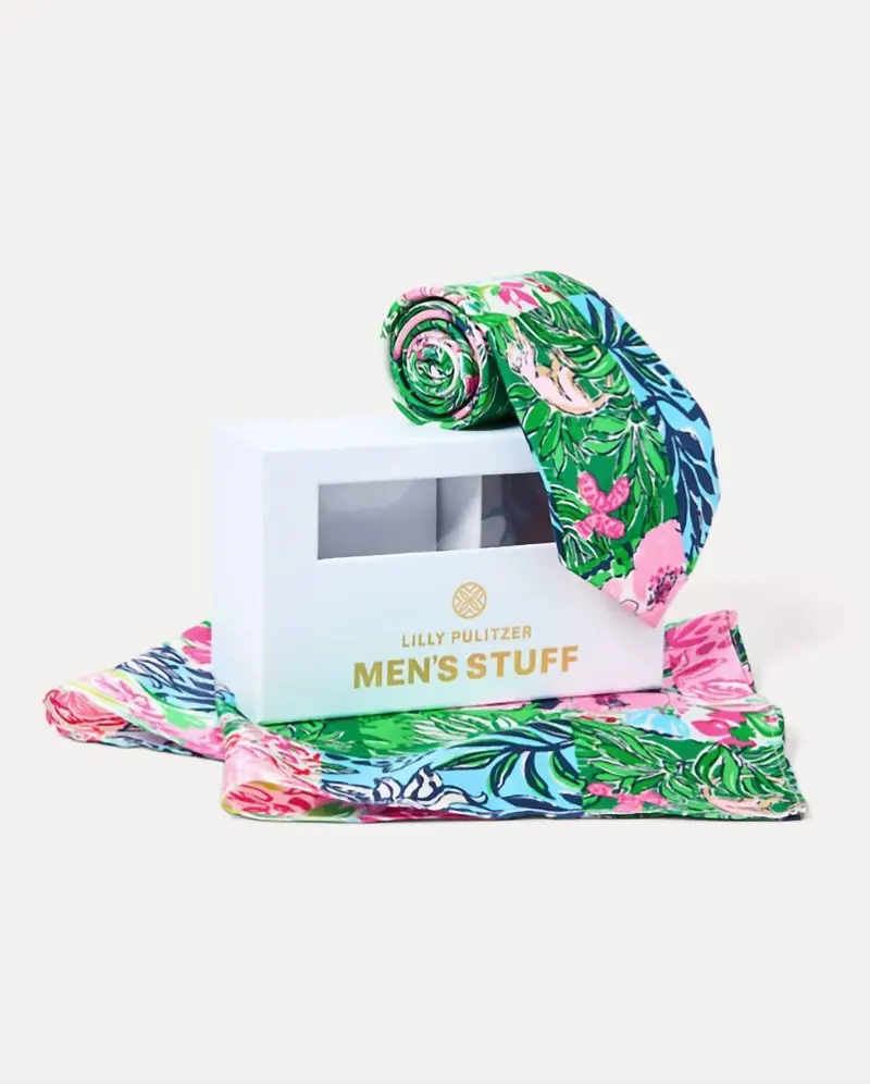 Men's Stuff Tie And Pocket In Multi Party Punch Patch 1