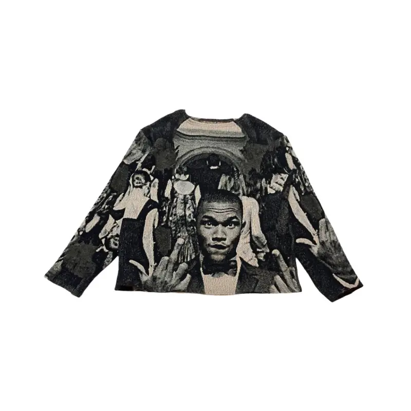 Men's Tapestry Frank Ocean Sweater In Black 1