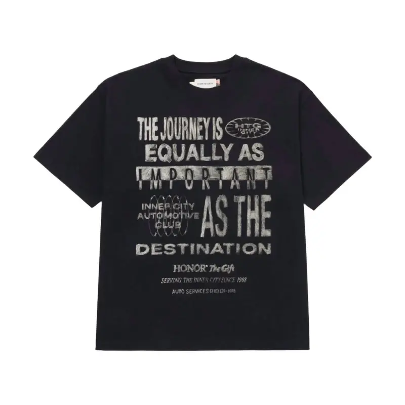 Men's Travelled Journey Tee In Black 1