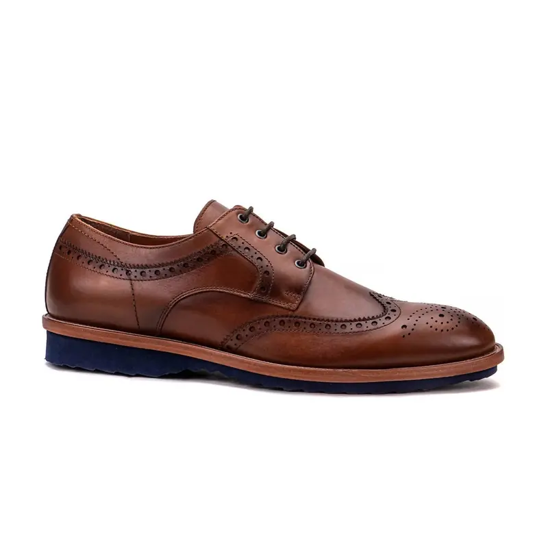 Men's Troia Leather Derby Shoes In Brown 1