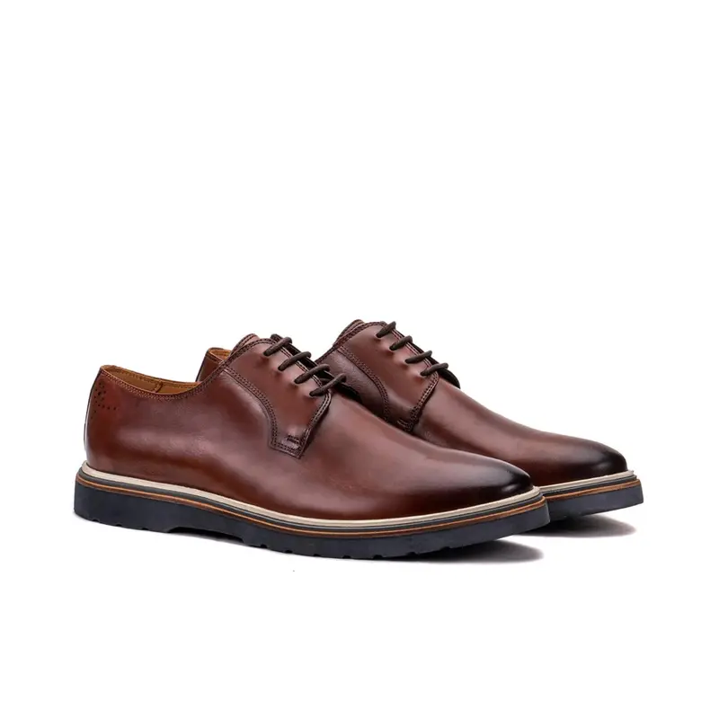 Men's Verona Derby Dress Shoe In Whiskey 2