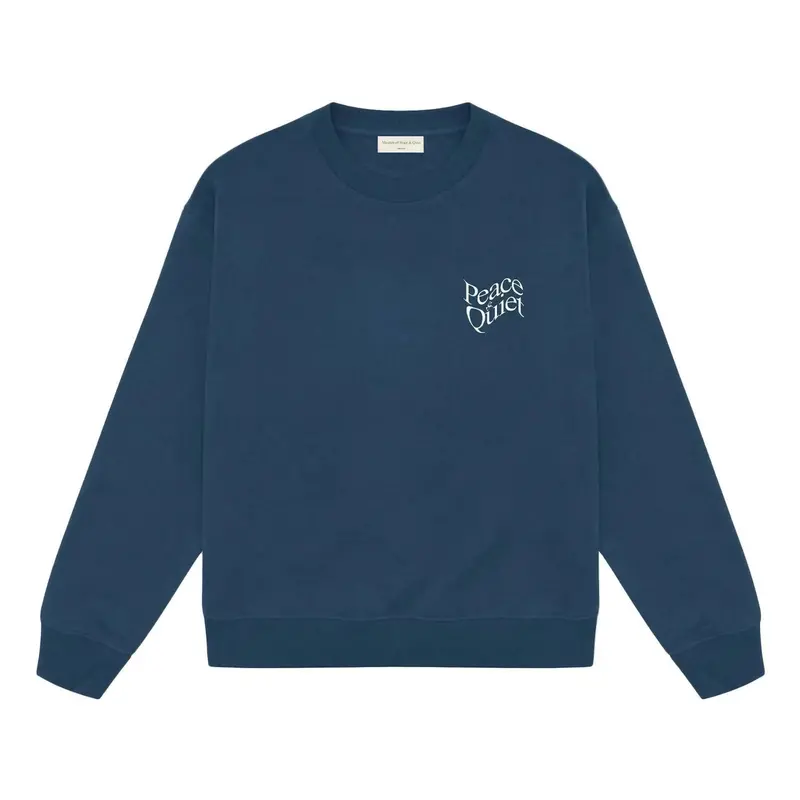 Men's Warped Crewneck Top In Navy 1