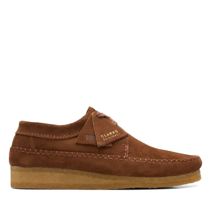 Men's Weaver Shoes In Cola Suede 1