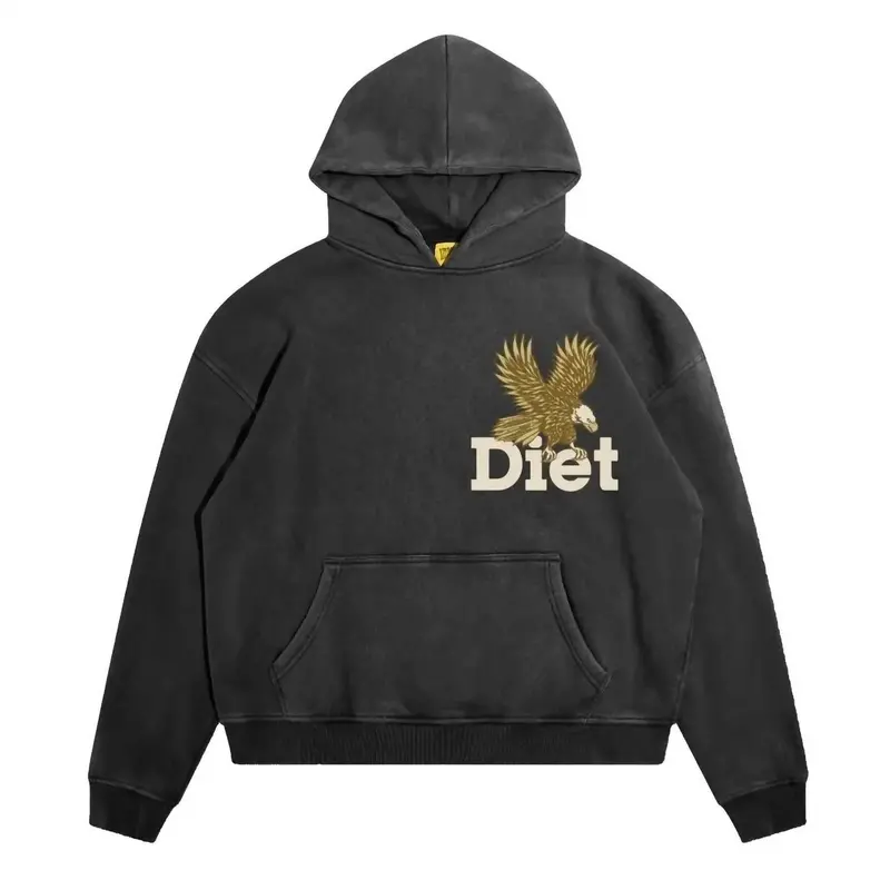 Men's Winged Eagle Hoodie In Vintage Black 1