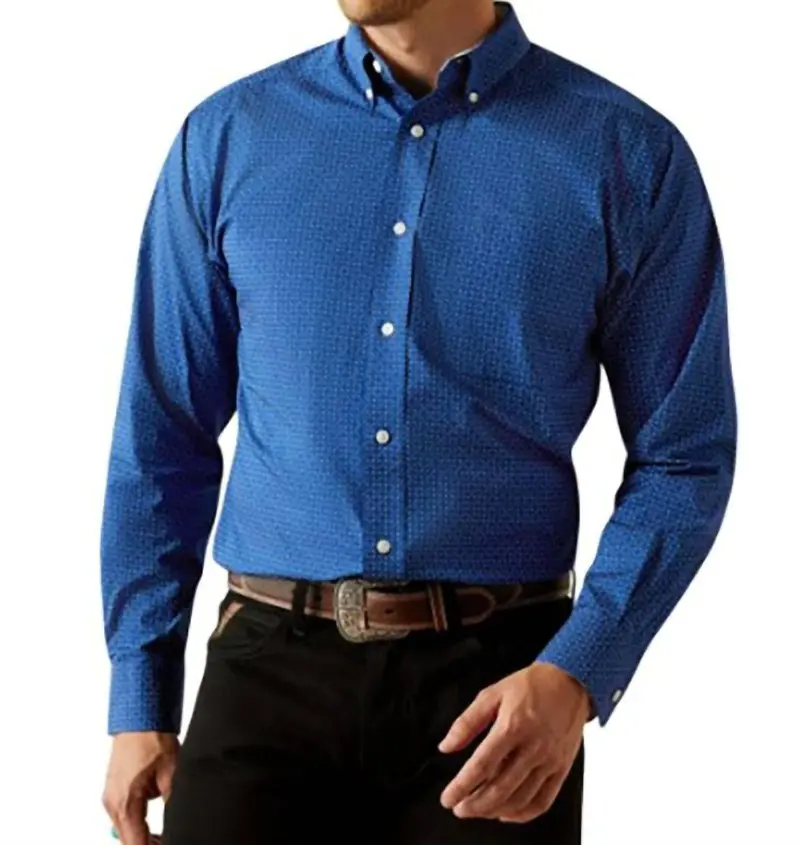 Men's Wrinkle Free Brodie Shirt In Navy 1