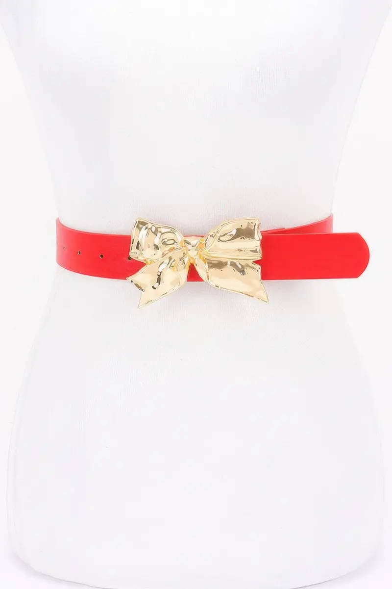 Metal Ribbon Buckle Belt 1