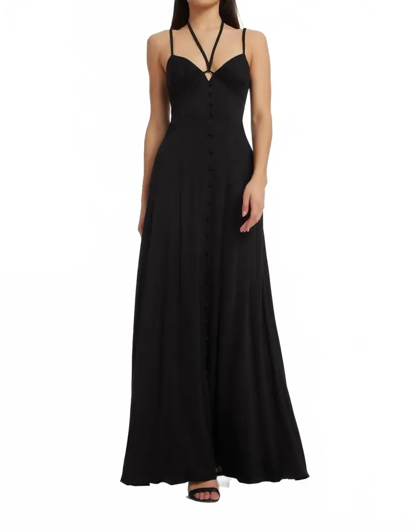 Mia Maxi Dress In Black 1