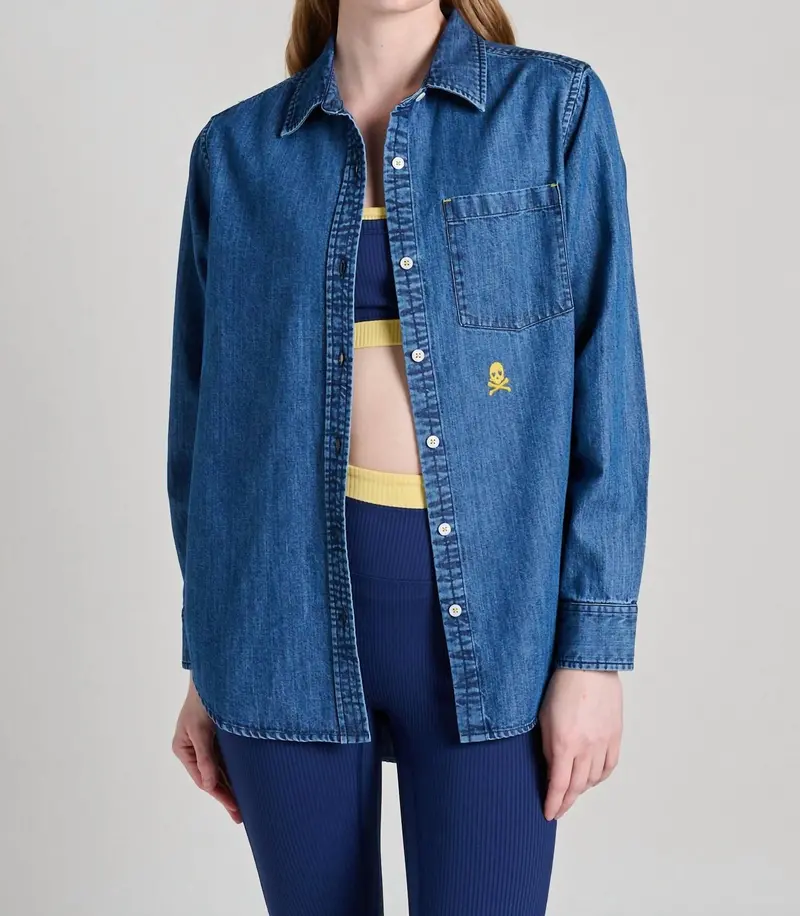 Mia Soul Brigade Shirt In True Denim 1