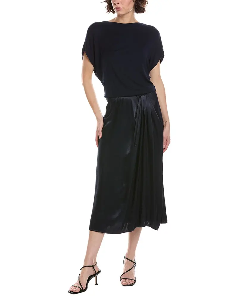 Michael Stars Siobhan Twist Front 2-In-1 Midi Dress 1