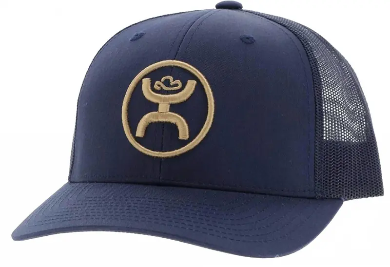 Mid Adjustable Snapback Cap In Navy 1
