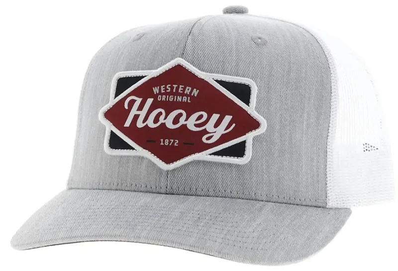 Mid Patch Adjustable Snapback Cap In Grey/White 1