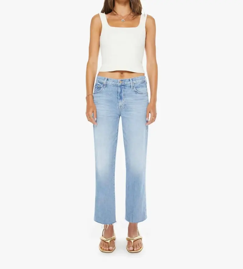 Mid Rise Rambler Zip Ankle Fray Jeans In Comeback Kid 1