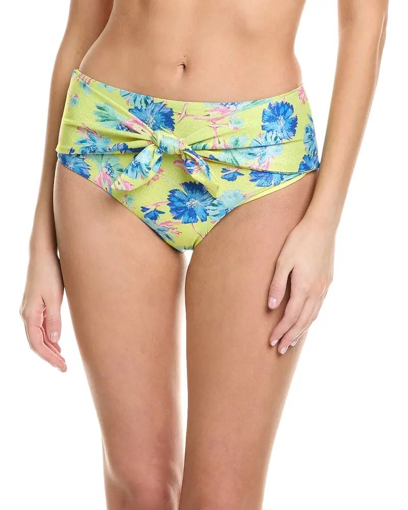 Milly Floating Cosmos Tie Front Bikini Bottom 1