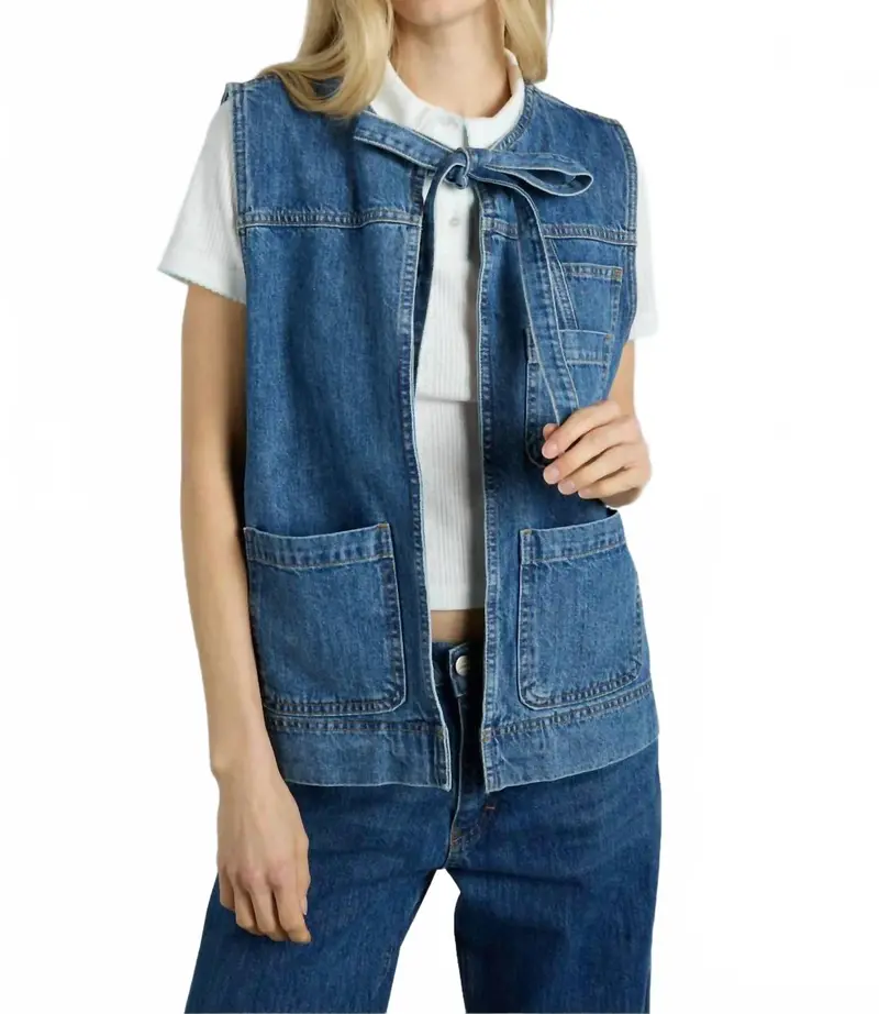 Milly Gilet In Huckleberry Wash 1