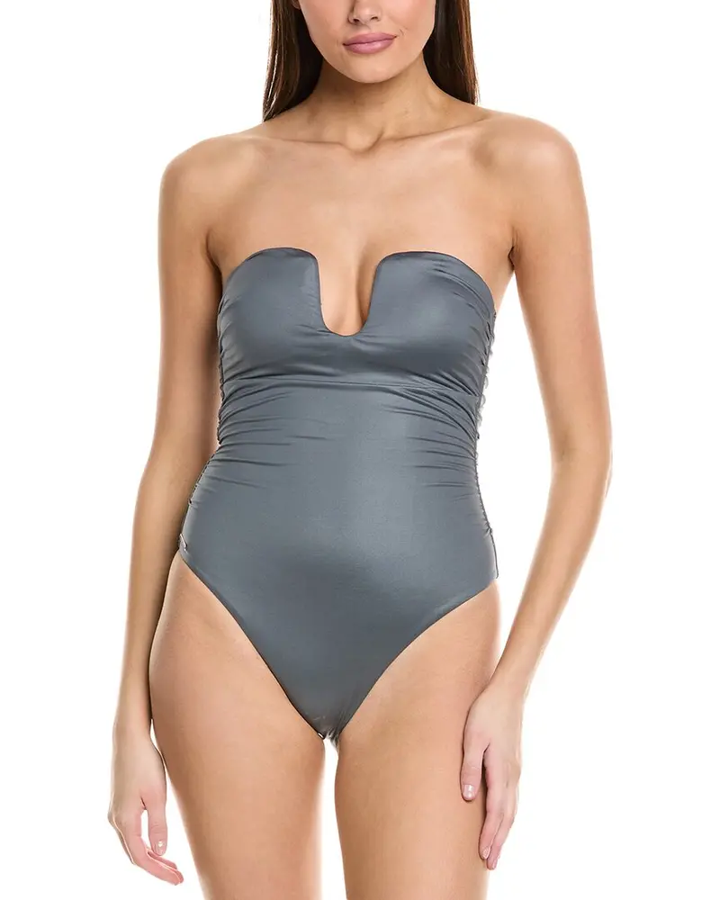Milly Ragatta Ruched One-Piece 1