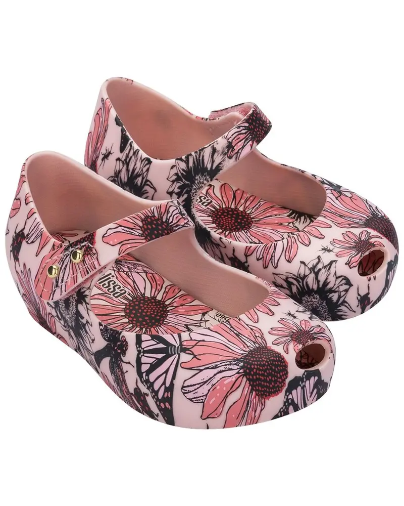 Mini Melissa Ultragirl Print Baby Ballerina Flat 1