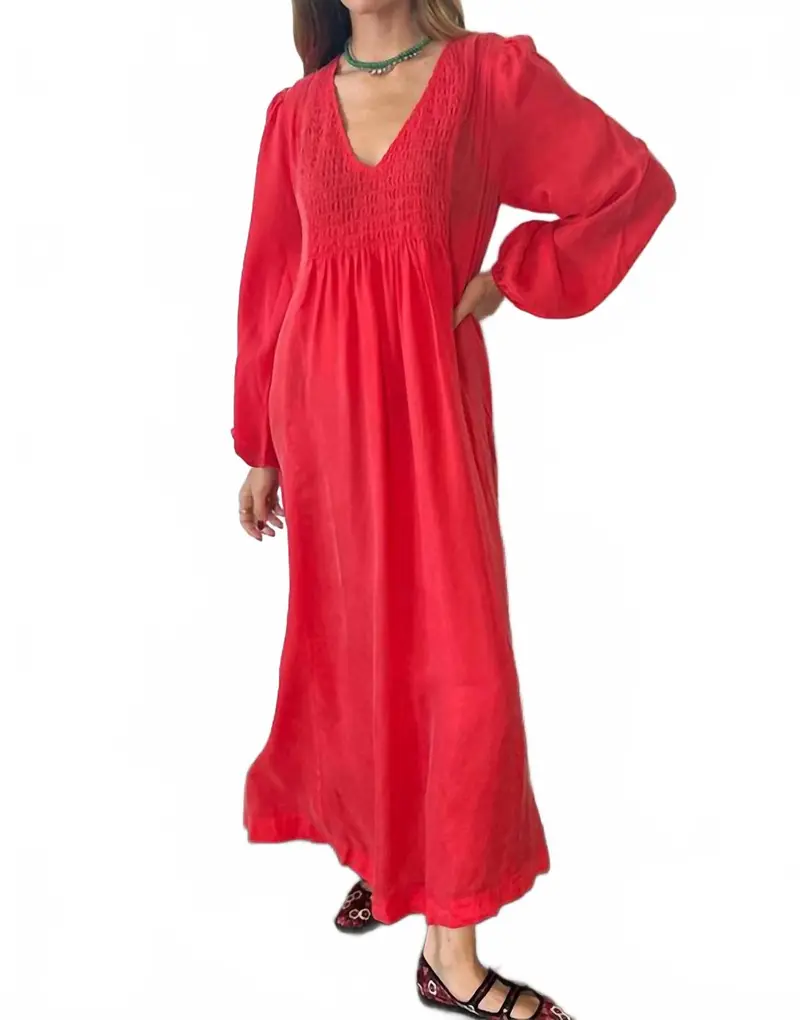 Mira Maxi Dress In Cherry 1