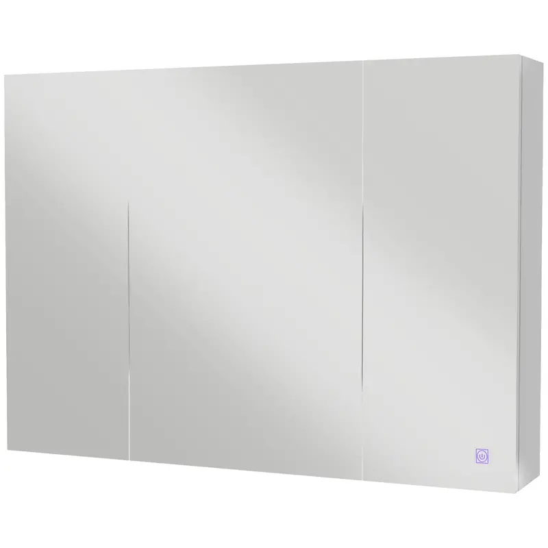 Mirror Cabinet With Built-In Light And Usb Charging 1