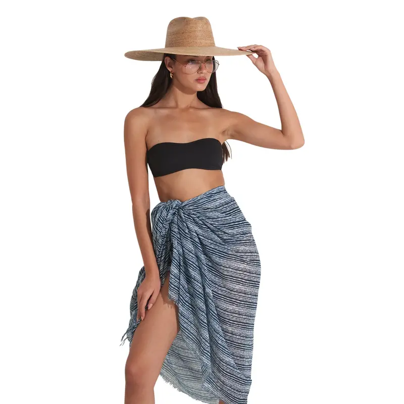 Mishel Swim Cover Up Sarong Wrap Skirt 1