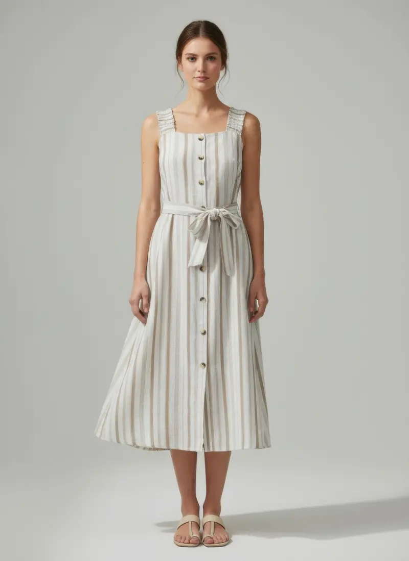 Mlle Gabrielle Striped Dress 1
