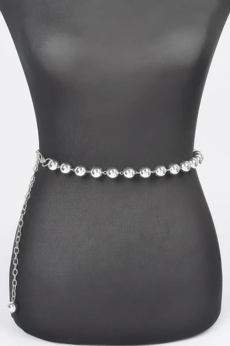 Modern Ball Link Chain Waist Belt 1